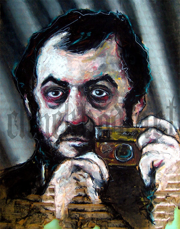 Print 8x10" - Stanley Kubrick Self Portrait - Clockwork Orange The Shining Director Film Cimena 2001 Pop Horror Cult Drama