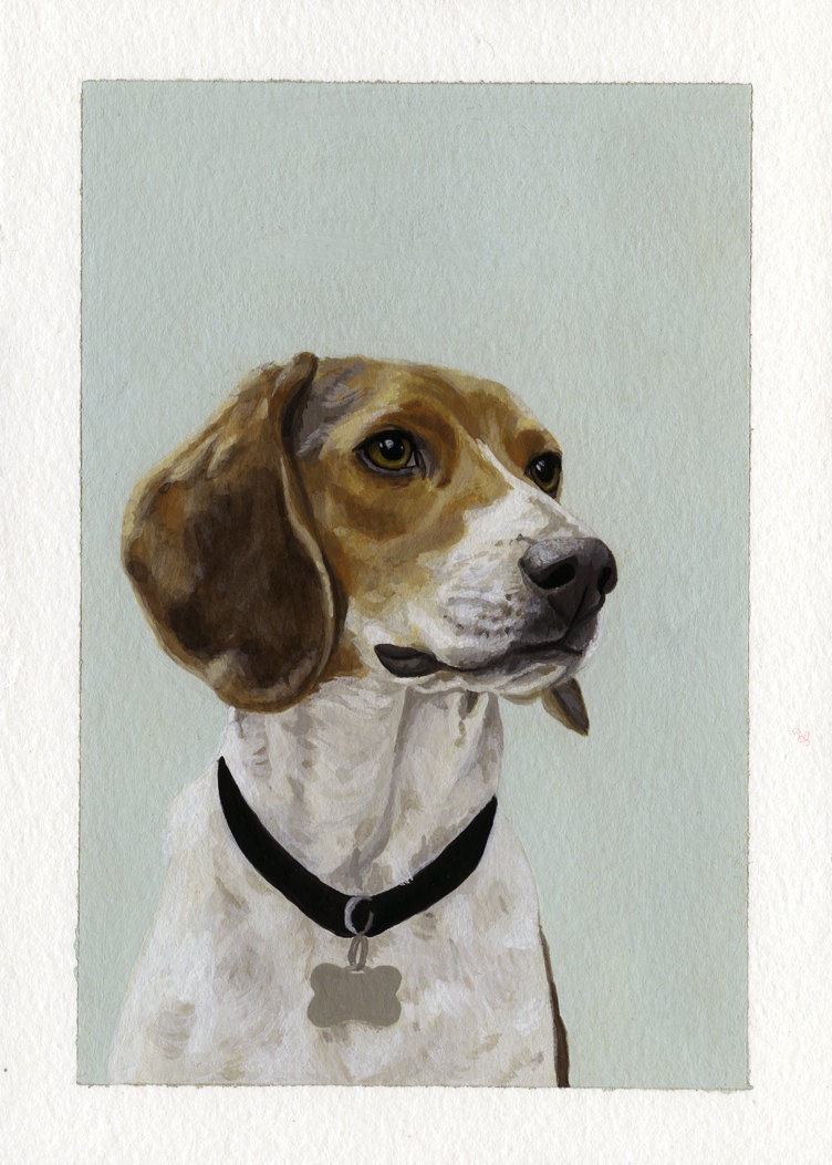 custom portrait painting of your pet - 6x8
