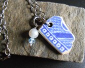 MING - Genuine Shipwreck Pottery Necklace - Sea Glass Jewelry