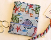 Needlebook Tropical Fish Watercolor Art Fabric