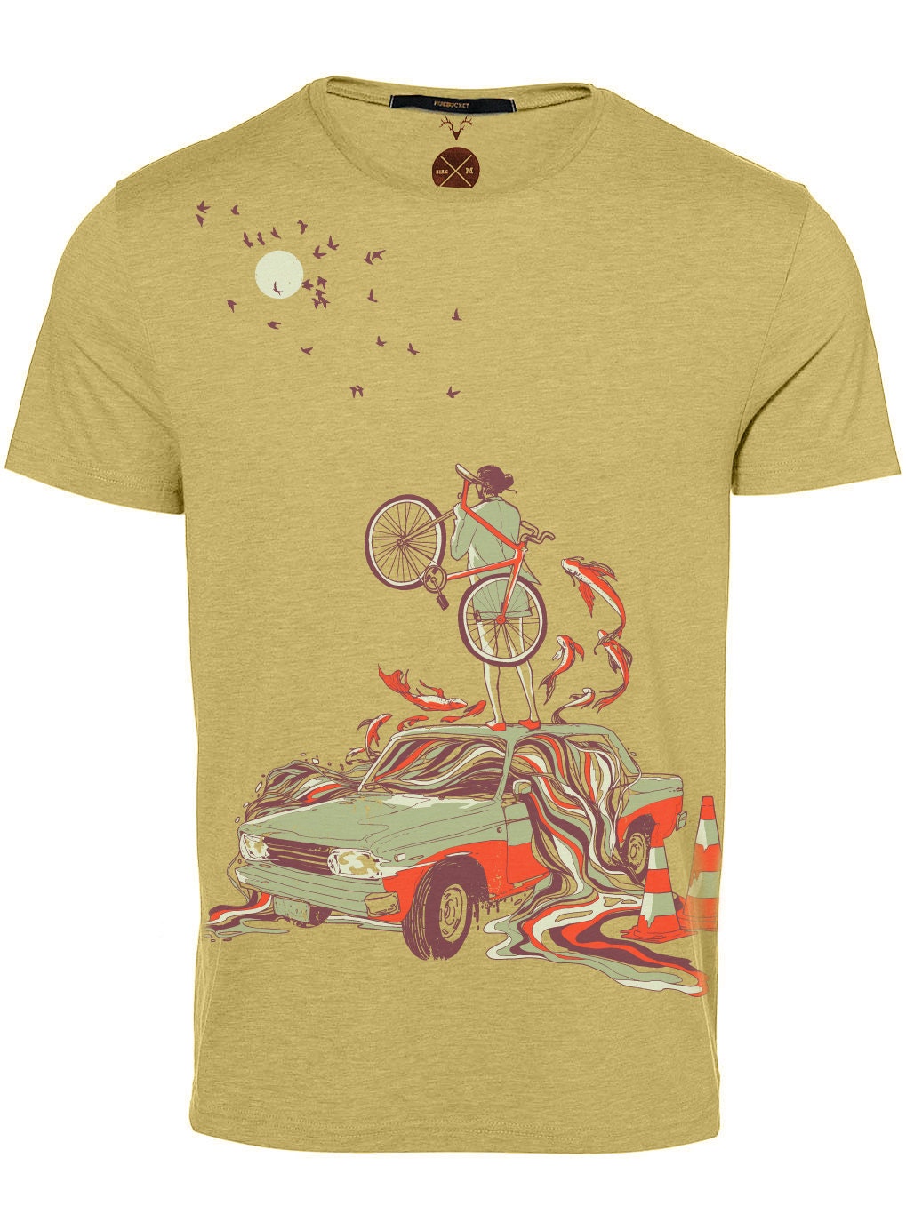 Bike tee, Bicycle shirt, water tee, fish, car, fantasy, nature Available  sizes S, M, L