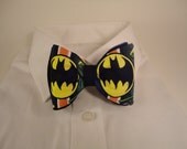 Batman Symbol Fabric Bow Tie