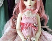 Amore Rose - OOAK Outfit Set for BJD Super Dollfie 13 Soom Gem 60cm Dolls Pink Sweet Lolita