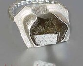 M-ixes OOAK Ring - MiniM Series -Silver and Demantoid Garnet -