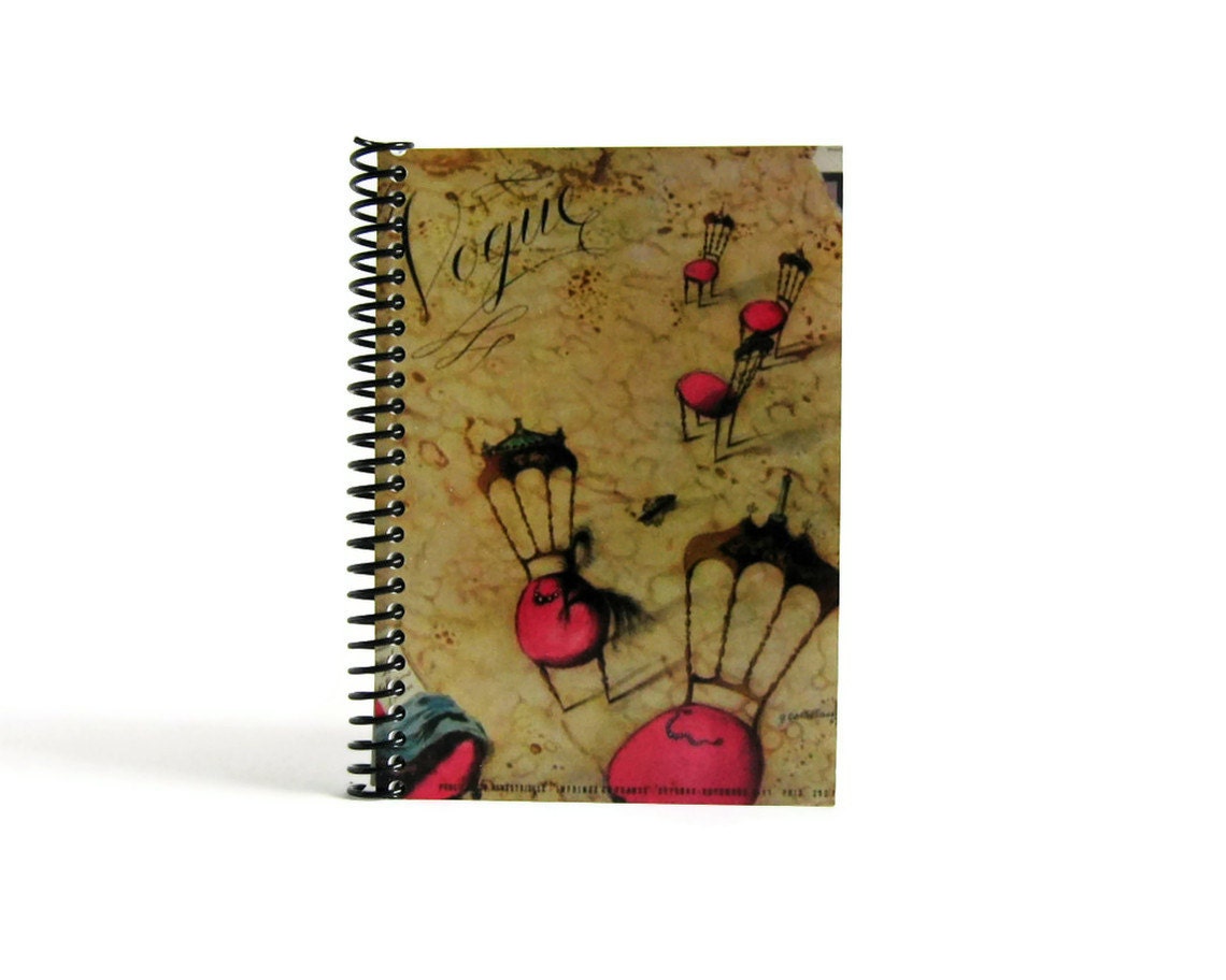 Pink Chairs - Notebook Spiral Bound - 4 x 6