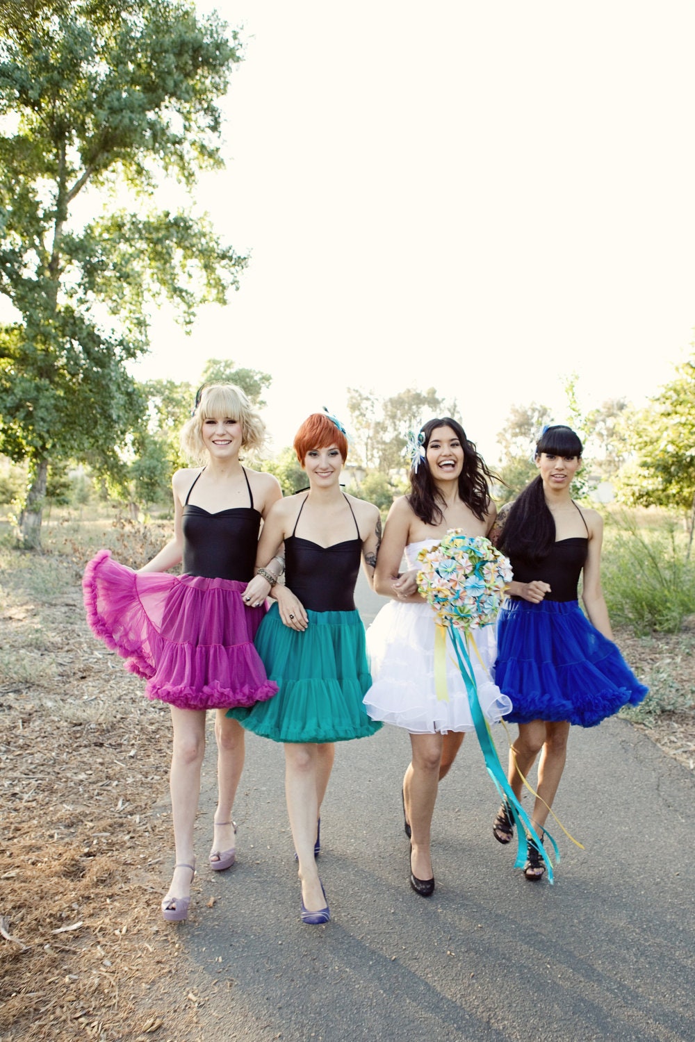 Tutu BRIDESMAID Dress Retro Custom Order HANDMADE Wedding