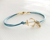 Sailor Anchor Jewelry Bracelet, 14K Gold Anchor, Personalized Jewelry, Wedding Jewelry, Ocean Bracelet, Sea Beach, Gift for Her, Under 25