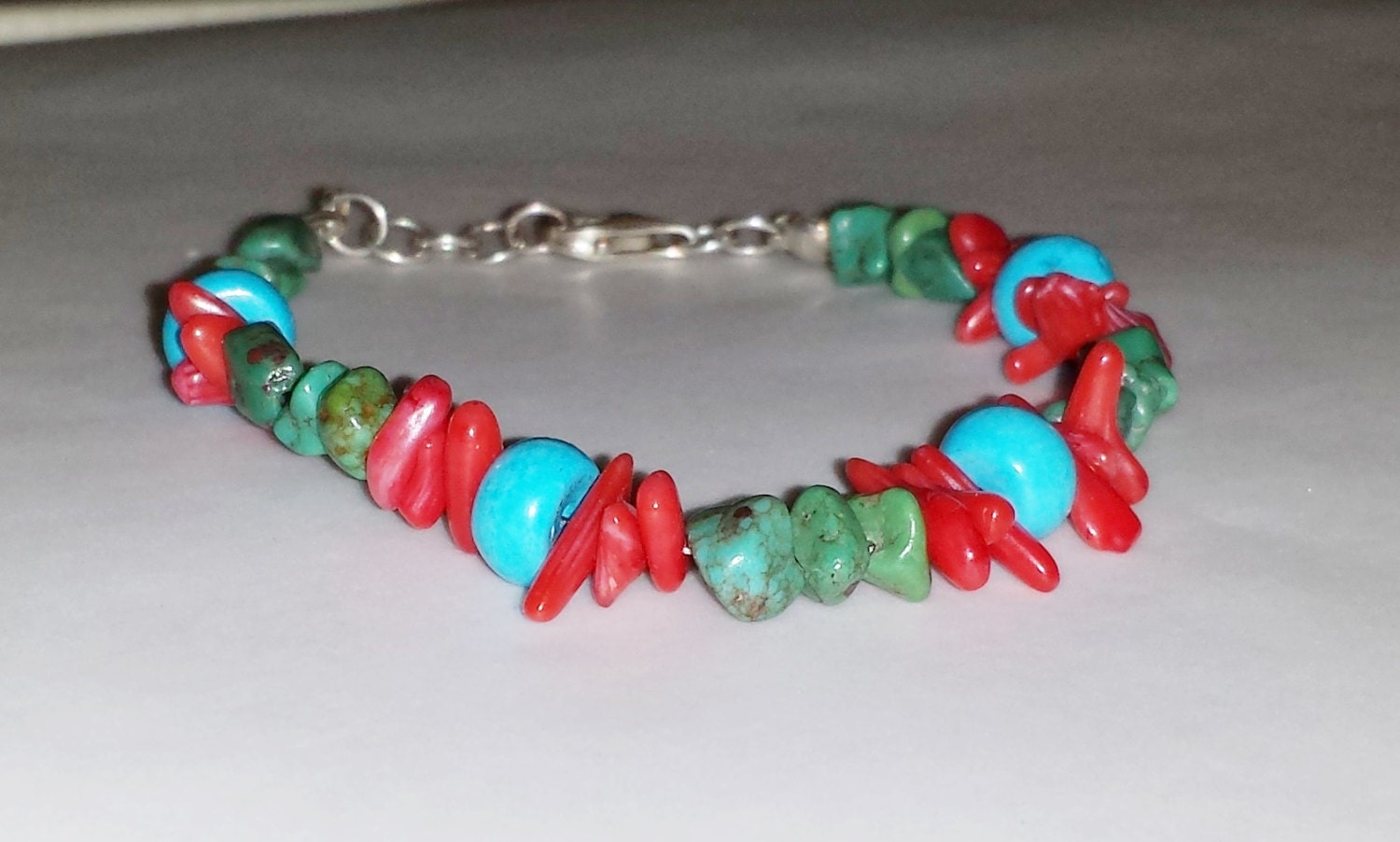 Turquoise Coral Bracelet