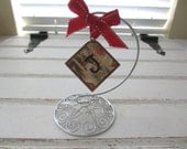 Silver Hanging Ornament Stand