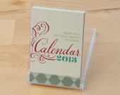 2013 Calendar -- Teeny-Tiny But Still Pretty Colorful Calendar -- 40% off