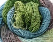Hand Dyed Angora Silk Laceweight Yarn 435yds 50g Hydrangea