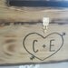 Rustic Wedding Card Box Keepsake Chest Woodburned Stained Personalized Custom Wood
