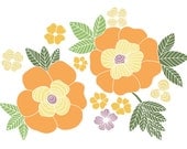 Vintage Floral in Golden