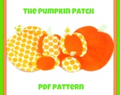 Pumpkin Patch PDF Pattern - Instant Download - 3 Sizes - Quilting - No Sew Iron On - Sewing - DIY - Template - Scrapbooking Design