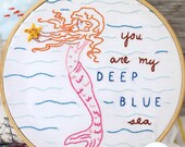 Embroidery Pattern PDF - Deep Blue Sea
