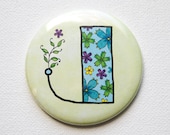 Pocket Mirror - Letter J Pocket Mirror