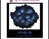 Midnight Sky - Mineral Eye Shadow 10g jar - Pure Black with Blue Sparkle