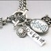 Inspirational Bracelet, Silver Inspirational Jewelry, Stainless Steel Charm Bracelet, Go Confidently