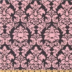 Designer Destash Yardage Dandy Damask Mocha Pink