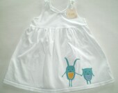 applique girl's sundress summer dress cotton dress size 2