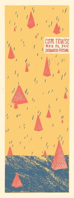 Com Truise hand-pulled screen printed concert poster