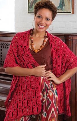 Wrap-sody in Red Shawl