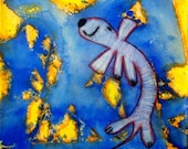 Wiener Dog of the World, 16x20 original acrylic painting on canvas