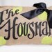 Polka Dot Monogram Name Burlap Pillow