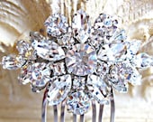 Wedding Hair Comb, Small  Crystal Hair Comb, Crystal Flower  Bridal Hair Accessory,Crystal Bouquet Collection