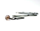 Smoky Quartz Necklace, Pendant Necklace, Quartz Gemstone, Gemstone Necklace, Autumn Jewelry, Sterling Silver
