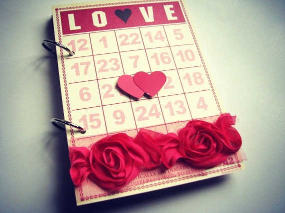 LOVEly Premade 5 x 7 Mini Album Valentine's Day, Wedding, Love, Anniversary, Us
