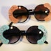 Feathered Doll Round Sunglasses Accessory by Cutie Dynamite Sunnies Cute Kawaii Lolita Retro