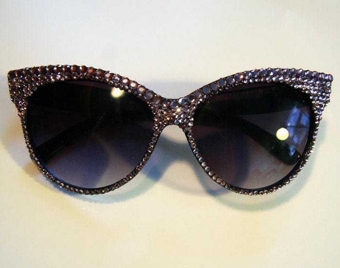 Lilac Sparkles Cat Eye Sunglasses Accessory by Cutie Dynamite Sunnies Cute Kawaii Lolita Retro