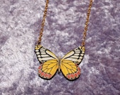 gold butterfly necklace