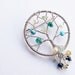 Custom Tree of Life Brooch, Personalized Grandmother Jewelry, Generations Family Birthstone Pin for Grandma