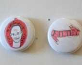 John Waters Filthy Button Set of 2