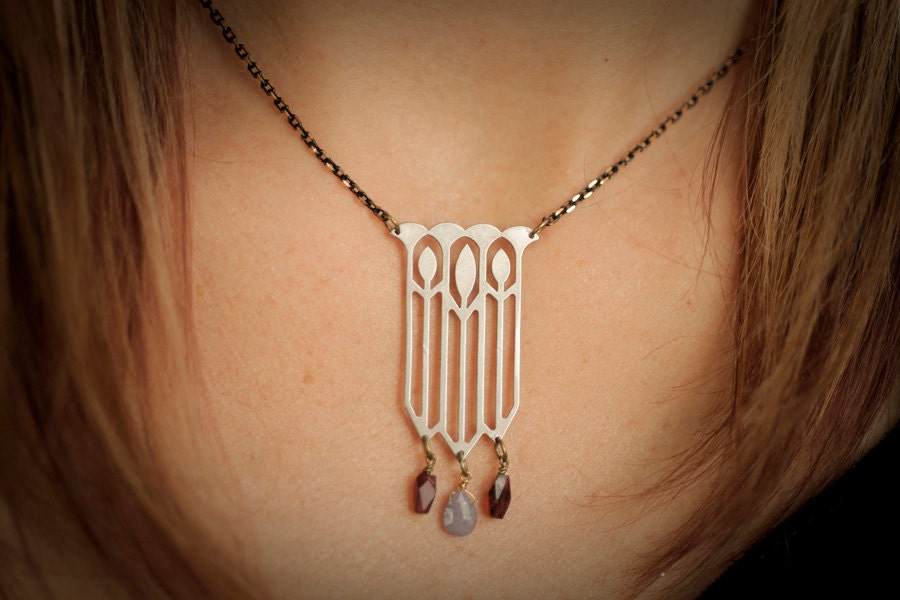 Nouveau Lotus Necklace