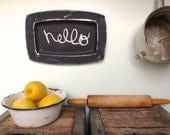 Rustic Chalkboard Sign // Vintage Chalk board // Industrial Kitchen //  Black // Urban Farmhouse // Modern Cottage Wall Decor // Weathered