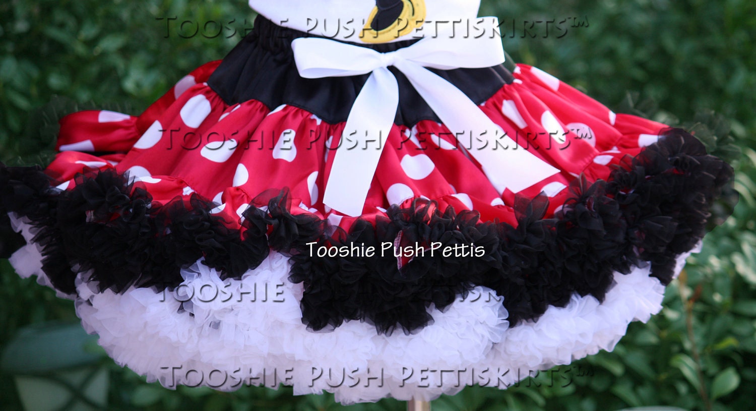 11-12 inch Boutique Extra Full Minnie Mouse Inspired Pettiskirt