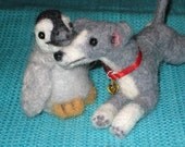 Needle Felted Dog / Custom Pet Portrait / Your Dog in Miniature-by Fiber Artist GERRY-Lifelike-Poseable