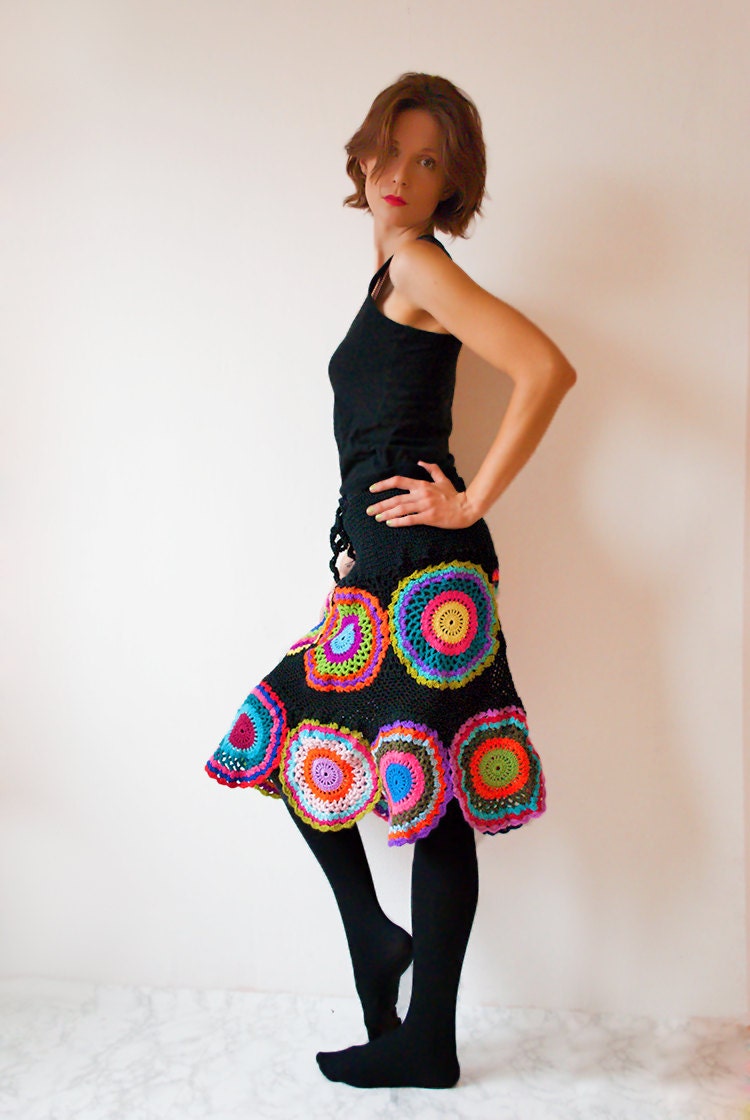 Knee Length Gypsy Circle Skirt - Made to Order