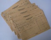 Ephemera pack vintage bills Yellow