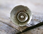 Sterling Silver layered flower metalwork ring Size 7.5 ready to ship Seven Jewelry