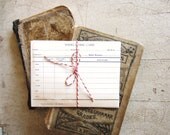 Vintage Weekly Time Cards for Scrapbooking, Collage, Gift Tags, or Post Cards