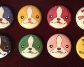 8 Boston Terrier 1" buttons