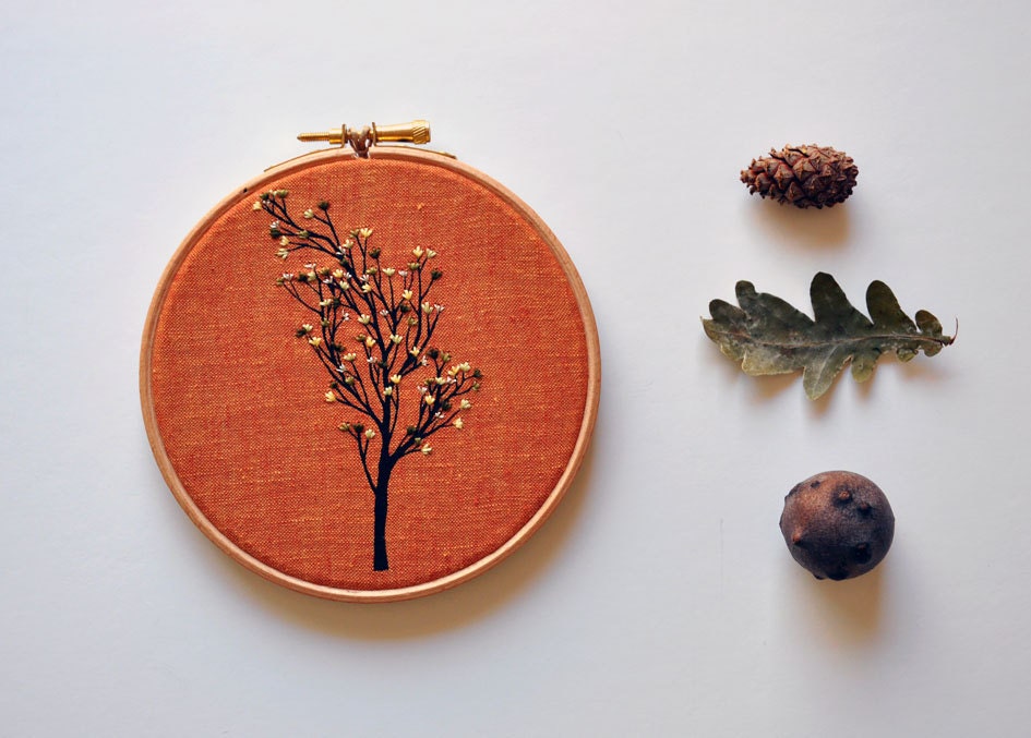Light Shift V - original mixed media embroidery wall