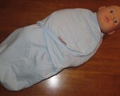 Blue Bamboo Fleece Infant Snuggle Wrap