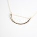 Hammered Half Circle Gold Necklace  - 14k Gold Fill