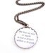 All That We See or Seem is But a Dream Within a Dream - Edgar Allan Poe Pendant Necklace - Quote Pendant Necklace