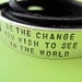 Be the Change Bracelet - Be the change you wish to see in the world - Personalized wrap bracelet